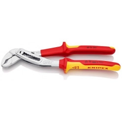 Клещи сантехнические переставные силовые Ø50мм VDE Aligator KNIPEX 88 06 250, хромированные