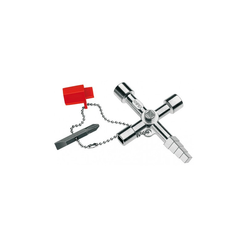 Ключ для электрошкафов профессиональный Knipex, 90 мм 00 11 04