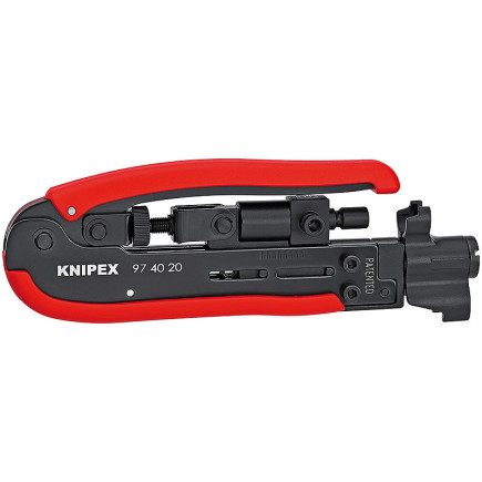 Компрессионный инструмент для штекера на коаксиальный кабель KNIPEX 97 40 20 SB