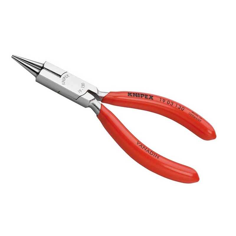 Круглогубцы с режущей кромкой Ø2,2мм, 130мм KNIPEX 19 03 130, хромированные