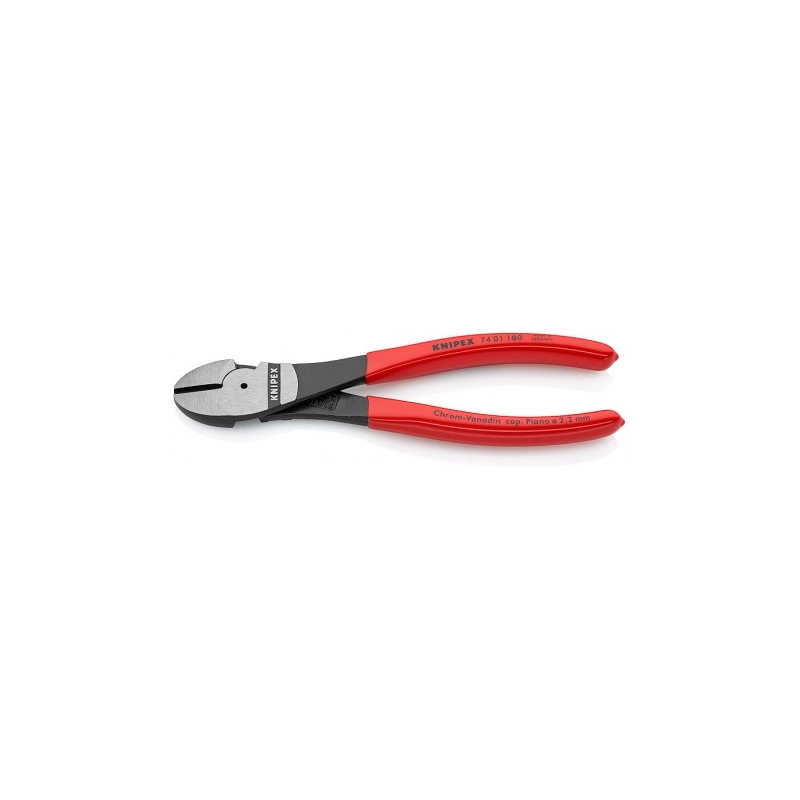 Кусачки боковые (бокорезы) особой мощности Ø3,8мм, 180мм KNIPEX 74 01 180, фосфатированные