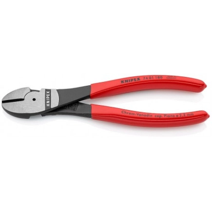 Кусачки боковые (бокорезы) особой мощности Ø3,8мм, 180мм KNIPEX 74 01 180, фосфатированные Кусачки боковые (бокорезы) особой мощности Ø3,8мм, 180мм KNIPEX 74 01 180, фосфатированные