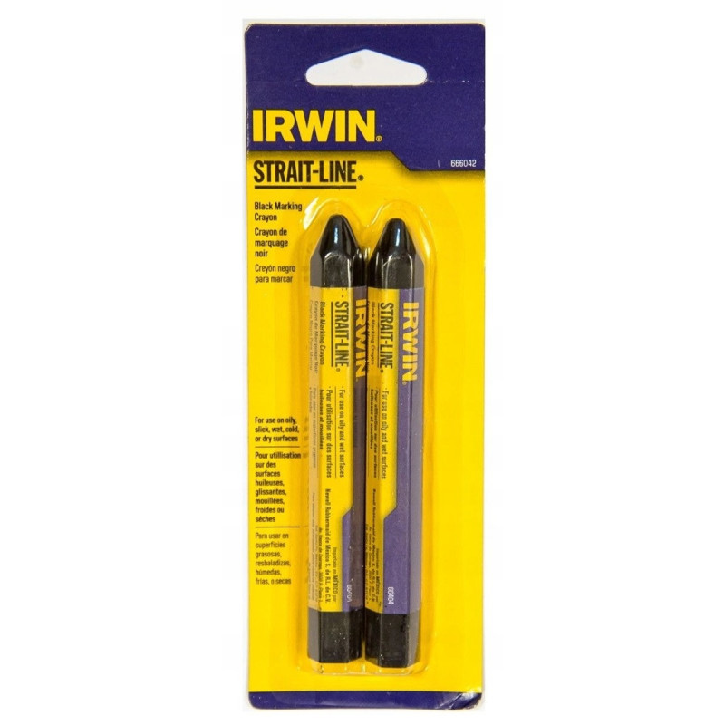 Мелок-карандаш разметочный Irwin Strait-Line 2 шт Черный (666042)