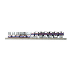 Набор головок 3/8" 13 ед. 6-ти гранные, (7-19mm) на планке