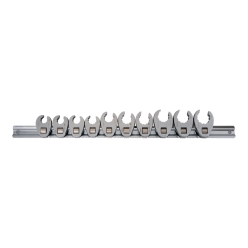 Набор разрезных ключей 3/8" (воронья лапка), 10-19 мм, 10 предметов