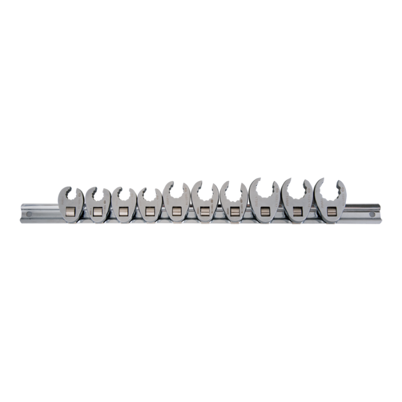 Набор разрезных ключей 3/8" (воронья лапка), 10-19 мм, 10 предметов