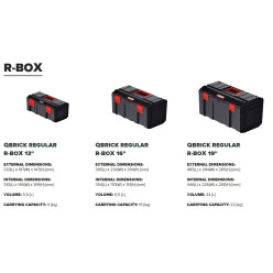 Набор ящиков QBRICK REGULAR R-BOX SET: 19+16 (495 x 294 x 280)