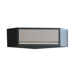 Навесной шкаф угловой серый 865 x 865 x 350