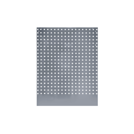 Панель перфорированная серая задняя угловая 800 x 25 x 1052