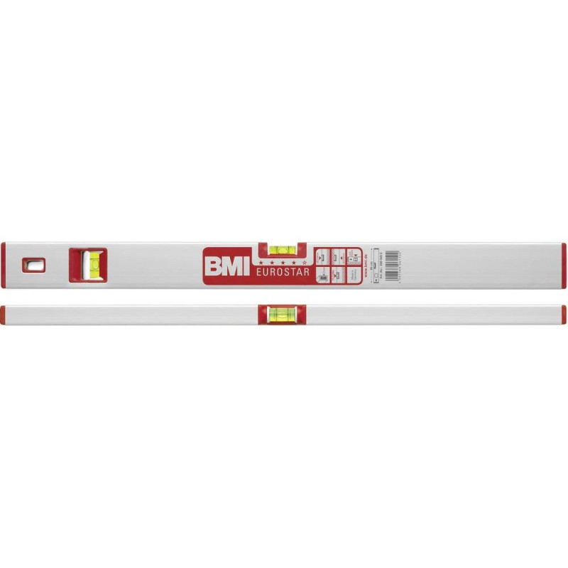 Строительный уровень Eurostar BMI 690080E, точность 0.5 мм/м, длина 80 см