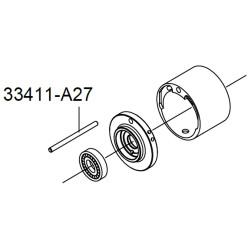 Штифт фиксации цилиндра ротора  33411-A27