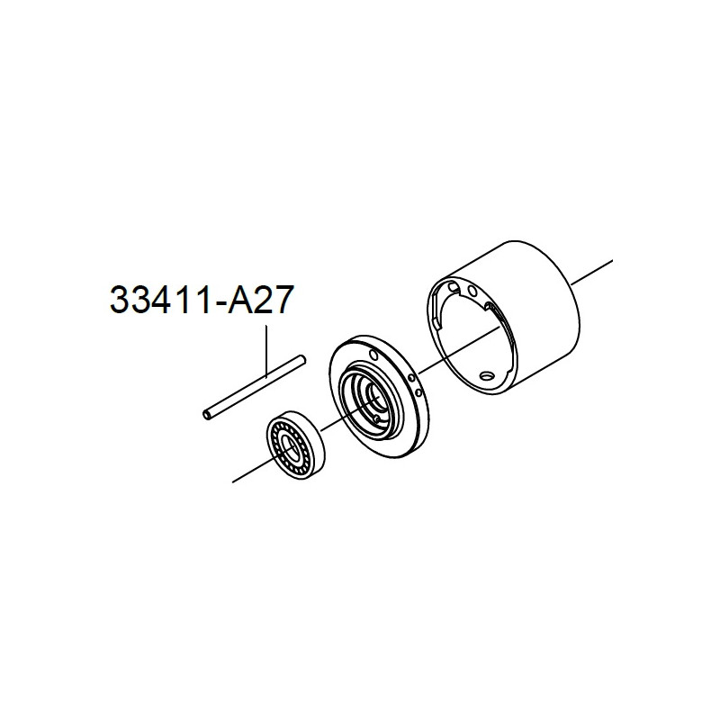 Штифт фиксации цилиндра ротора  33411-A27