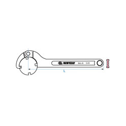 Ключ специальный для  гаек со шлицами d=50-80 мм