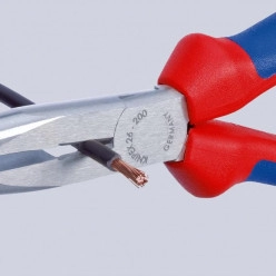 Плоские круглогубцы с режущими кромками KNIPEX 26 13 200