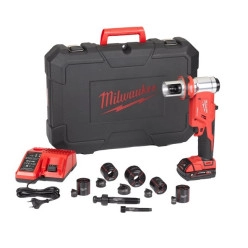 Пробойник аккумуляторный для отверстий FORCE LOGIC™ MILWAUKEE M18 HKP-201CA (ЗУ+2акк.Х2Ач+насадки)