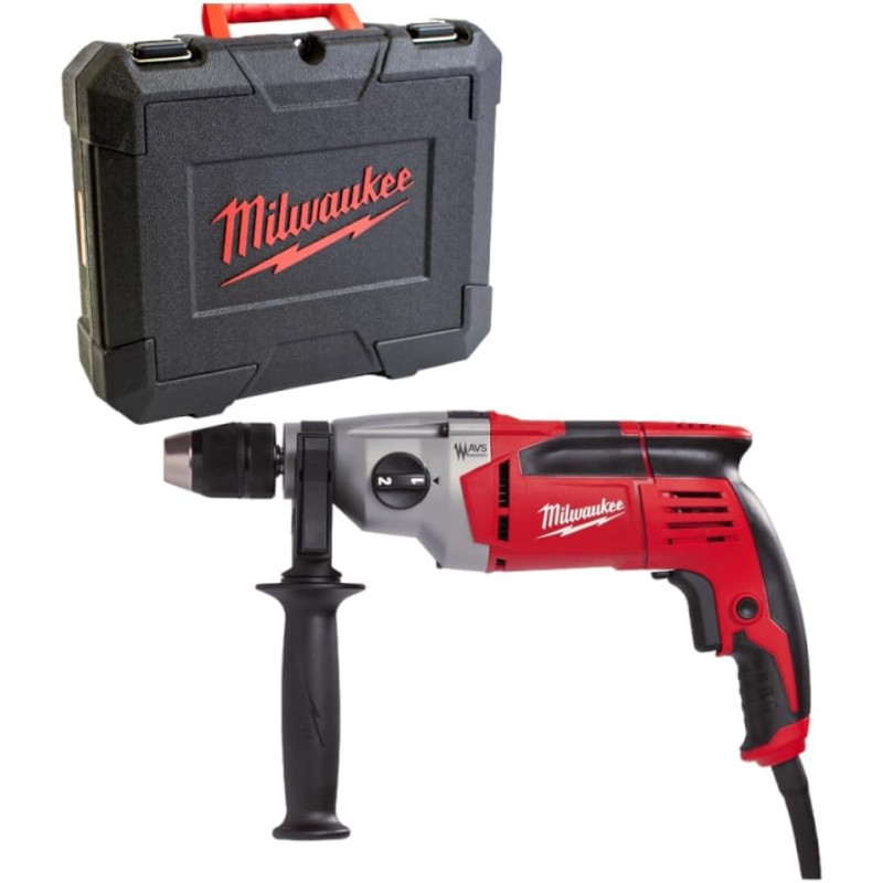 Дрель ударная MILWAUKEE, PD2E 22 R, 850Вт, (56Нм, 2 скорости) (кейс)