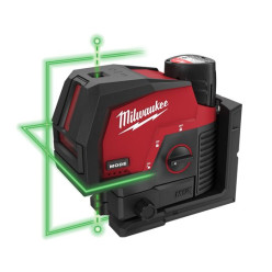 Линейно-точечный лазерный нивелир Milwaukee M12 3PL-0C 4933478100 с зелёным лучом MILWAUKEE
