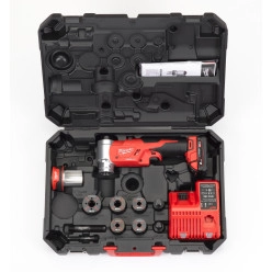 Пробойник аккумуляторный для отверстий FORCE LOGIC™ MILWAUKEE M18 HKP-201CA (ЗУ+2акк.Х2Ач+насадки)