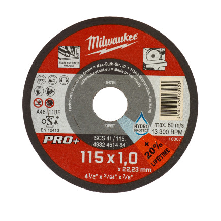 Отрезной диск SCS 41/115x1 PRO+ (1 шт) MILWAUKEE