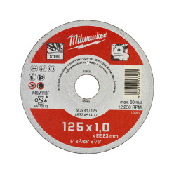 Отрезной диск SCS 41/125х1 (дисплей 200 шт) MILWAUKEE