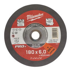 Шлифовальный диск по металлу SG 27/180х6 PRO+ (1 шт) MILWAUKEE