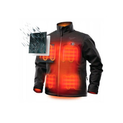 Куртка c электроподогревом премиальная M12 HJ BL4-0 (L)  черная MILWAUKEE