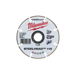 Алмазный диск STEELHEAD 115 для стали и нержавеющей стали MILWAUKEE