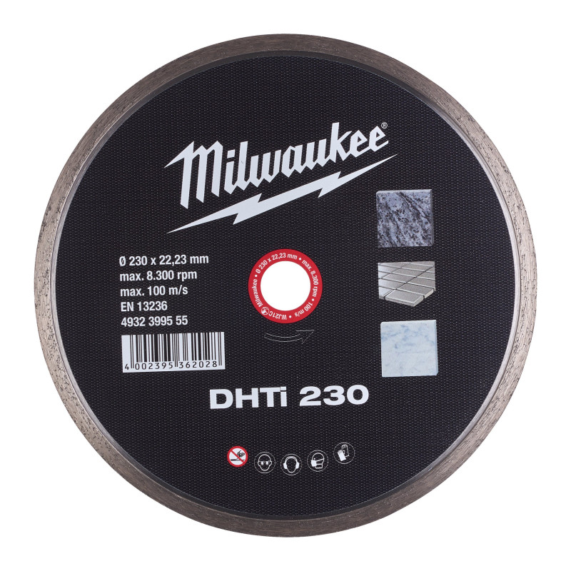Алмазный диск DHTi 230 для керамической плитки MILWAUKEE