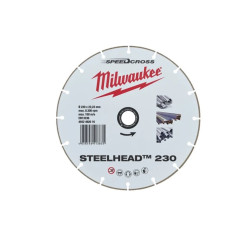 Алмазный диск STEELHEAD 230 для стали и нержавеющей стали MILWAUKEE