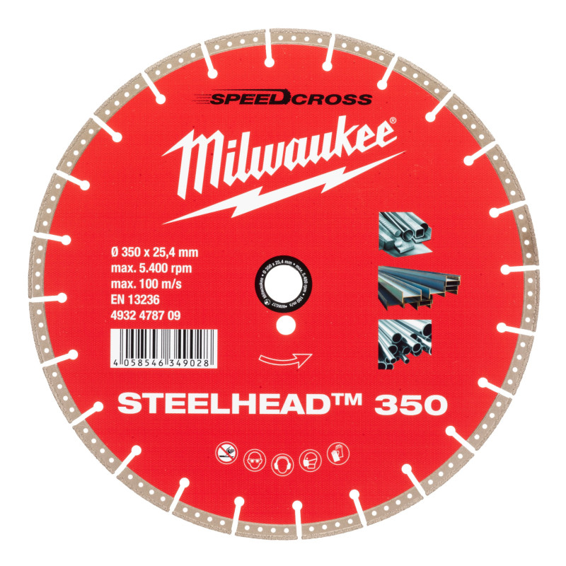 Алмазный диск STEELHEAD 350 для стали и нержавеющей стали PROMO