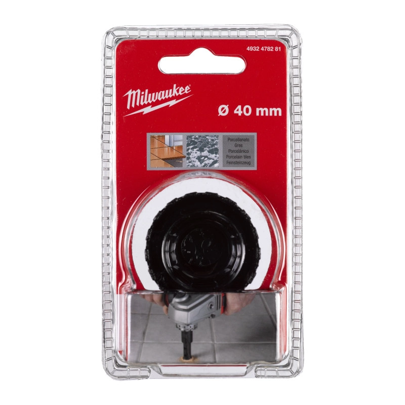 Коронка алмазная Diamond Max MILWAUKEE, Ø40мм M14 (сухое сверление)