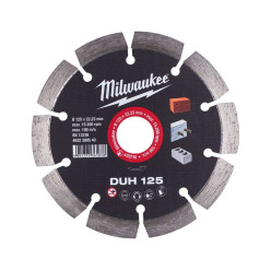 Алмазный диск DUH 125 для твердого бетона, бетонных блоков и камня MILWAUKEE