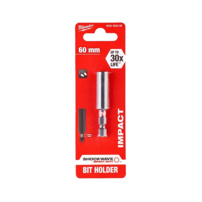 Держатель для бит магнитный ShW 1/4'' Hex MILWAUKEE, 60мм Купить ...