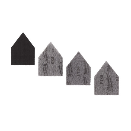 Набор шлиф. бумаги 67х92 (Зерно 4х80, 4х120, 4х180) + подложка (1 шт), исключительно для M12 FDSS