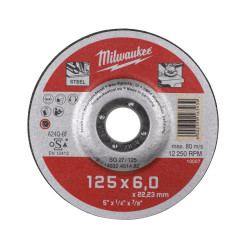 Шлифовальный диск по металлу SG 27/125х6 MILWAUKEE