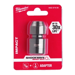 Переходник ShW MILWAUKEE, с квадрата 1/2'' на 1/4'' Hex