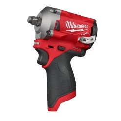 Гайковерт аккумуляторный бесщёточный MILWAUKEE 1/2" (339 Нм) M12 FIWF12-0, с кольцом (каркас)