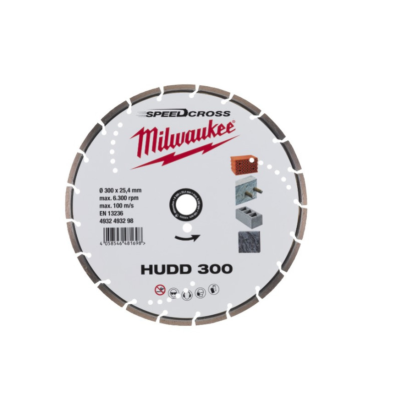 Алмазный диск SPEEDCROSS HUDD 300мм MILWAUKEE