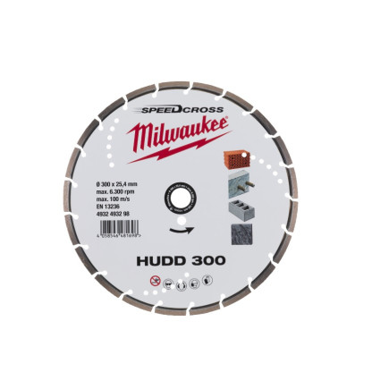 Алмазный диск SPEEDCROSS HUDD 300мм MILWAUKEE