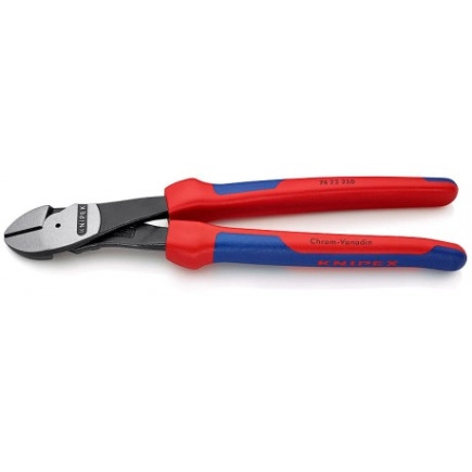 Кусачки боковые (бокорезы) особой мощности Ø4,6мм, 250мм KNIPEX 74 21 250, фосфатированные