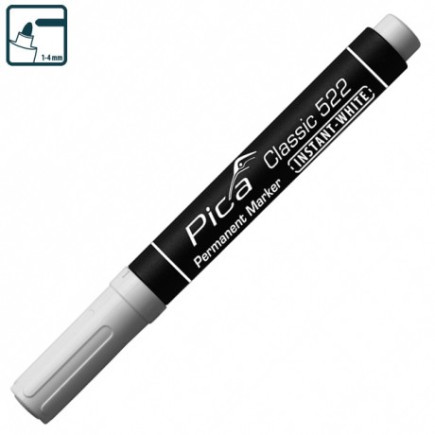 Перманентний маркер Pica Classic 522/52 INSTANT-WHITE, білий