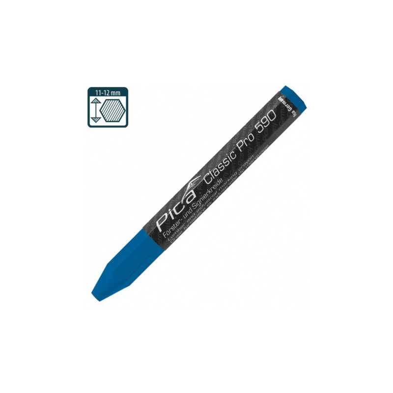 Промисловий маркер на восково-крейдовій основі Pica Classic PRO 590/41, синій