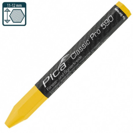 Промисловий маркер на восково-крейдовій основі Pica Classic PRO 590/44, жовтий
