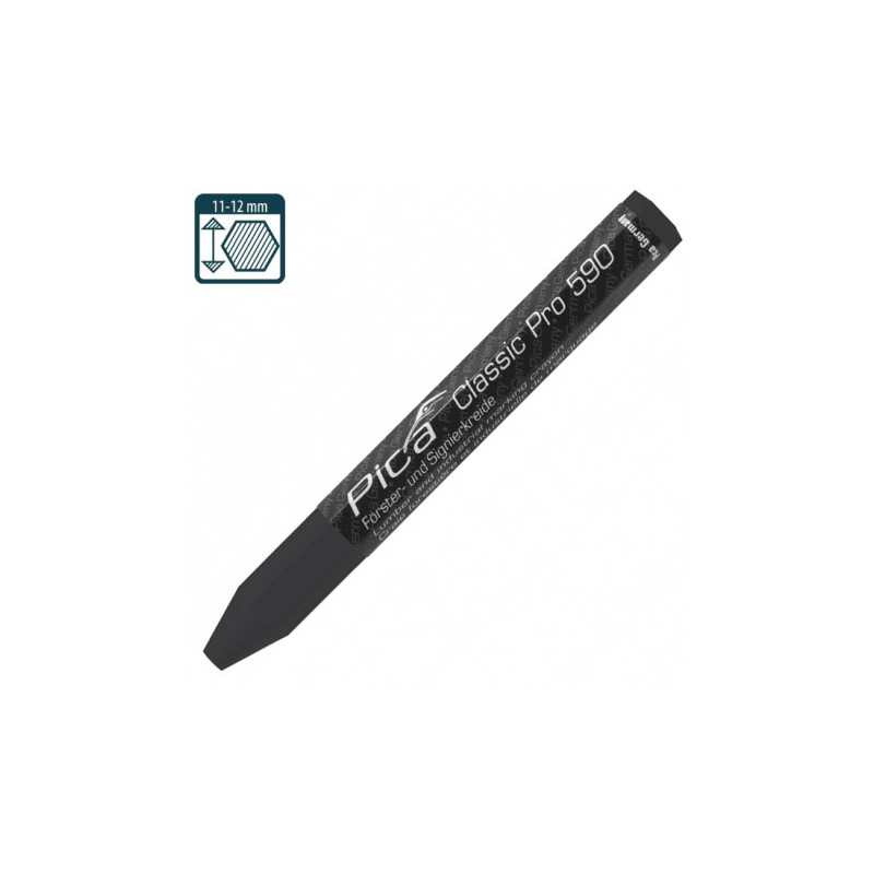 Промисловий маркер на восково-крейдовій основі Pica Classic PRO 590/46, чорний