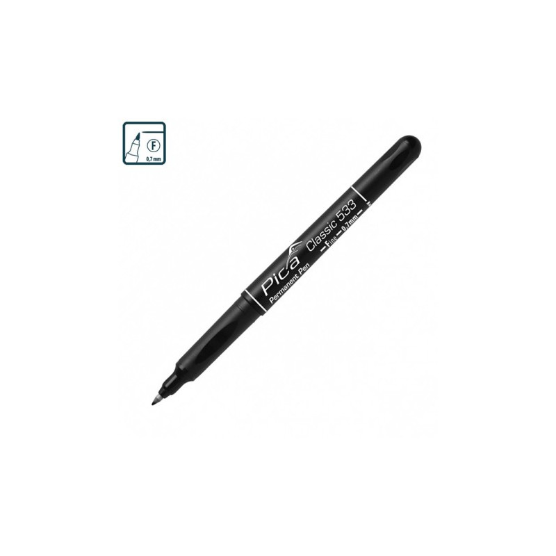 Маркер перманентний Pica Classic 533/46 Permanent Pen FINE, ультратонкий чорний