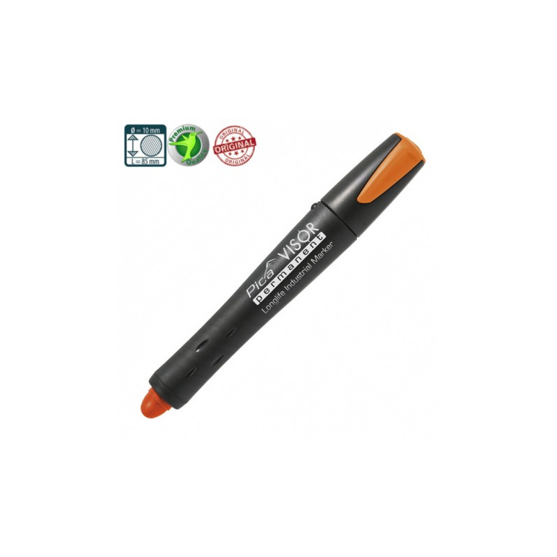 Сухий промисловий маркер PICA VISOR permanent Longlife Industrial Marker 990/054, Fluo-Orange