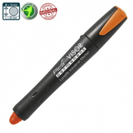 Сухий промисловий маркер PICA VISOR permanent Longlife Industrial Marker 990/054, Fluo-Orange