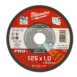 Отрезной диск SCS 41/125х1 PRO+ MILWAUKEE 