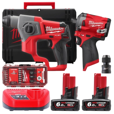 Набор из 2х инструментов аккумуляторных бесщеточных MILWAUKEE M12 FPP2BP-602X