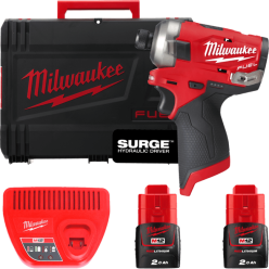 Аккум.  винтоверт, крут. мом. 50 Нм, MILWAUKEE M12 FQID-202X FUEL SURGE (Li-Ion 2 Ач) MILWAUKEE